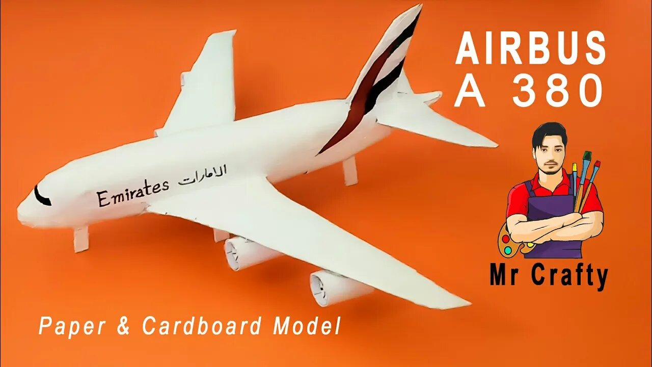 How To Make Airbus With Cardboard And Paper | DIY Airbus A380 | Mr Crafty