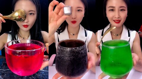 ASMR MUKBANG ICE EATING SOUND COMPILATION 20M