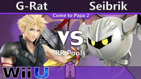 Seibrik (Meta Knight) vs. G-Rat (Cloud) - Wii U RR Pools - CTP2