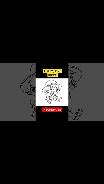 COMO DESENHAR LUFFY DE ONE PIECE #shorts #luffy #onepiece