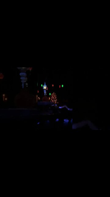 Madame Leota in Haunted Mansion Holiday #disneyland #hauntedmansion #nightmarebeforechristmas