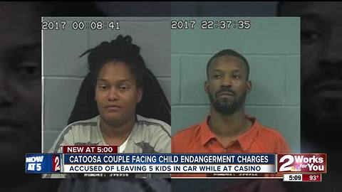 Parents leave five kids alone in car at casino