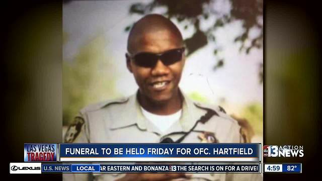 Funeral to be held for LVMPD Officer Hartfield killed in the 1 October Las Vegas shooting