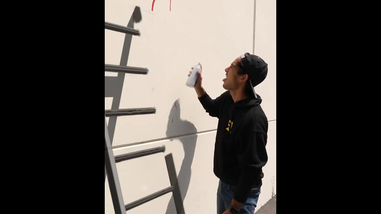 How Zach King gets away with doing Graffiti!! #trick #zachking #graffiti