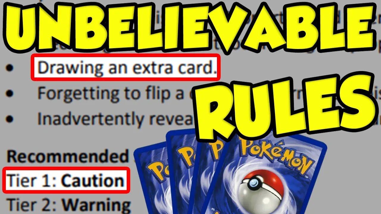 A Brief History on UNBELIEVABLE Pokemon TCG Rules!