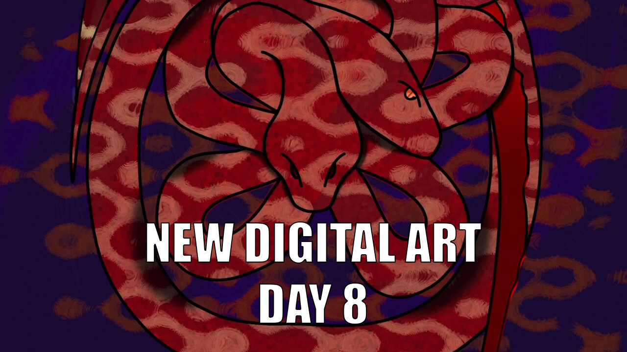 Digital art - Day 8 (Accelerated video)