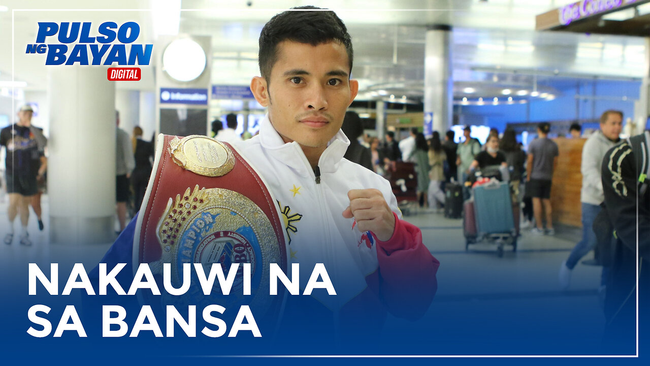 Pinoy WBC minimumweight champ Melvin Jerusalem, nakauwi na sa bansa