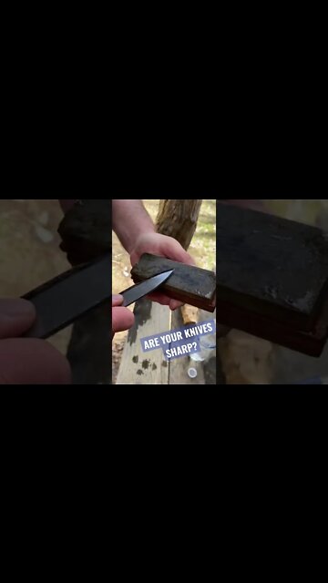 How to Sharpen a Knife! #shorts #sharpie #diy