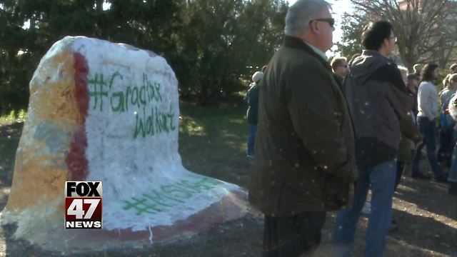 MSU grad students protest GOP tax plan