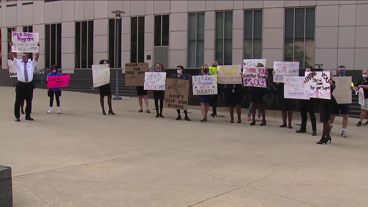 In-Depth: Airline workers rally for extension of 'vital' federal COVID-19 relief program