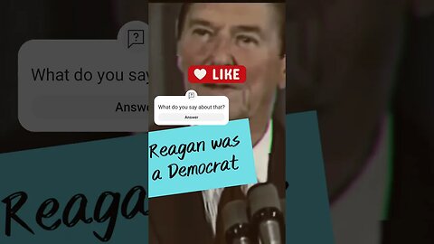 Reagan: Former Democrat, Actor , Veteran #trendingshorts #debate