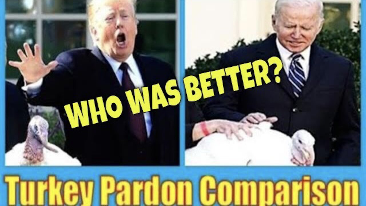 WHO DO YOU THINK DID A BETTER JOB at the Great Tradition of the Turkey Pardon? TRUMP or BIDEN?