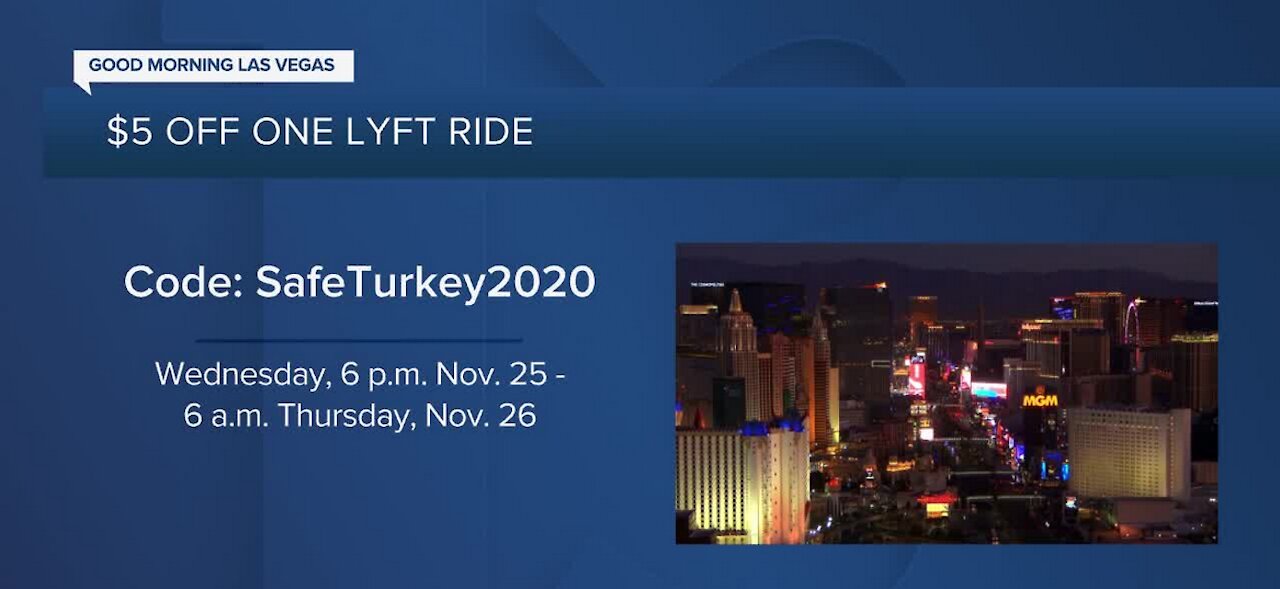 Lyft offering $5 off one ride for Thanksgiving