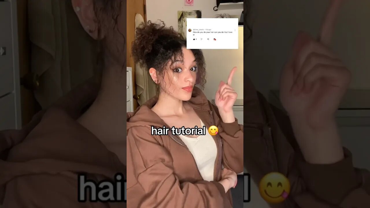 CURLY PONYTAIL TUTORIAL! 🤠this is my fave hairstyle rn