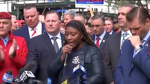 New York firefighters, EMS, NYPD, and other municipal workers protest against vaccine mandates