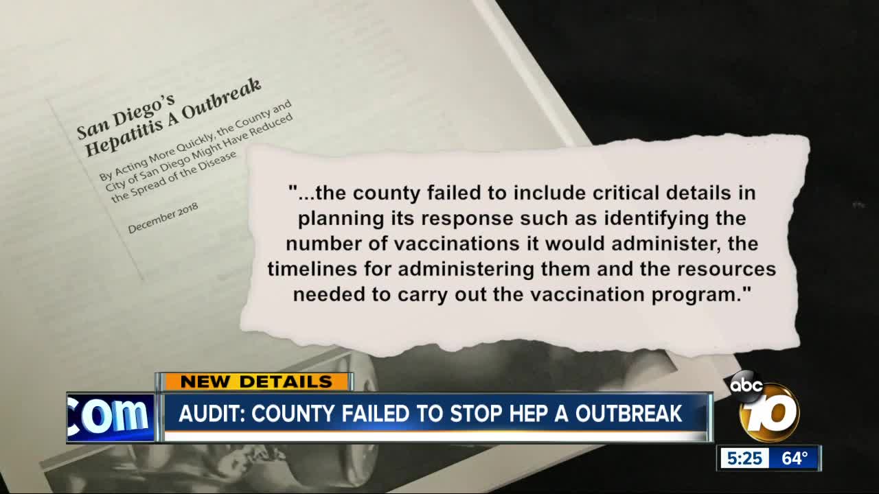 Audit: County failed to stop Hep A outbreak