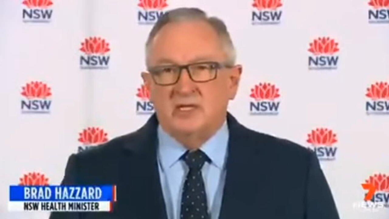 Brad hazzard proclaiming new world order etc