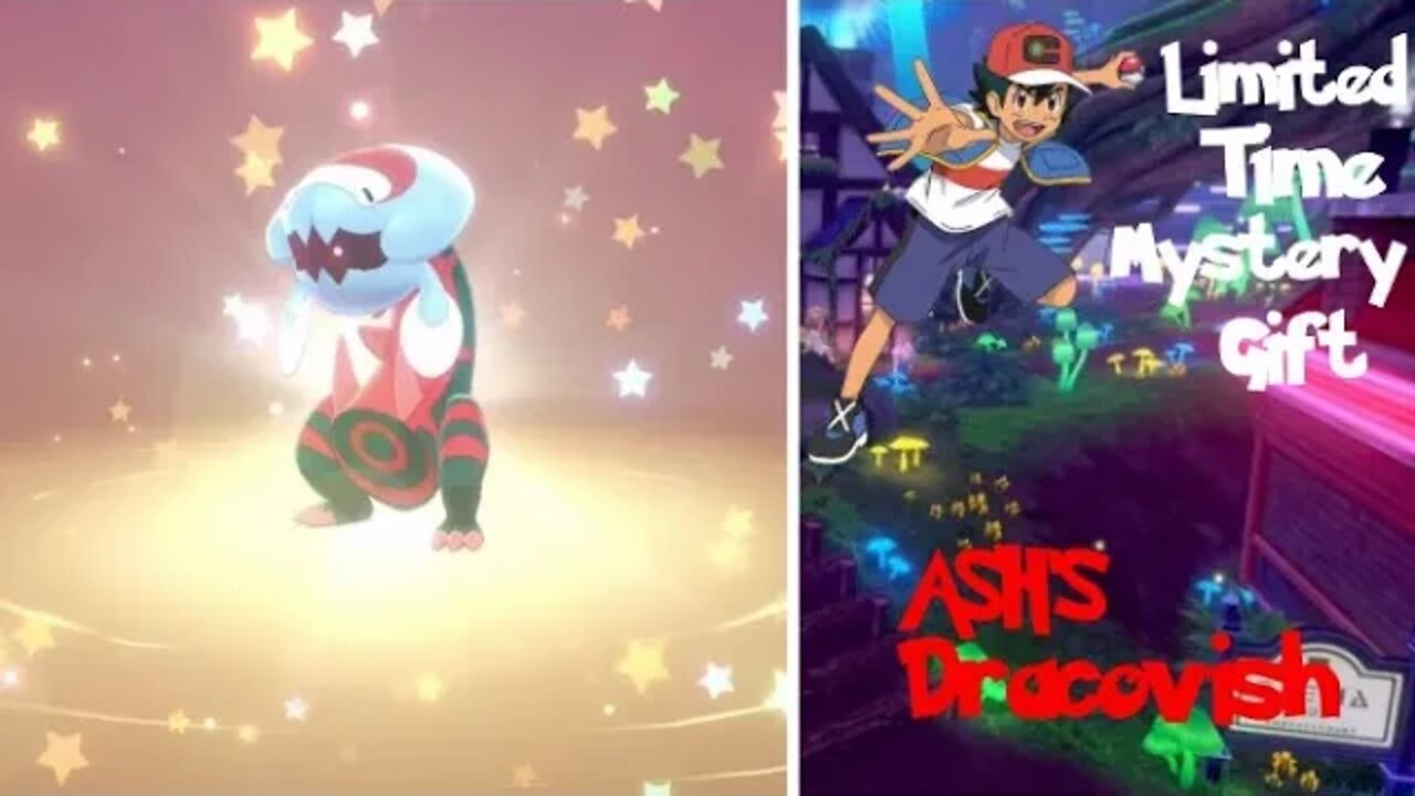 Very Limited Time Mystery Gift- Ash's Dracovish | Pokemon Sword and Shield