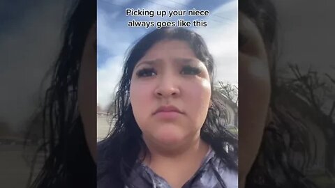 Picking up your niece always goes like this Video By cristy lopez moreno #Shorts