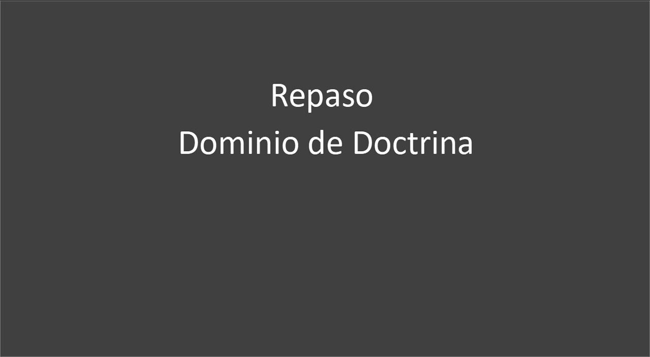 Repaso dominio doctrina
