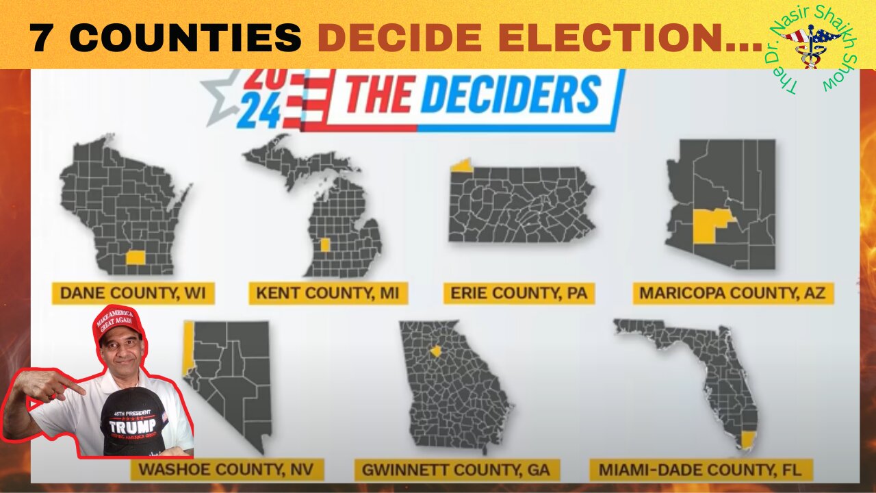 Critical Insights: 7 Counties Could Shape Trump 2024 Election Destiny