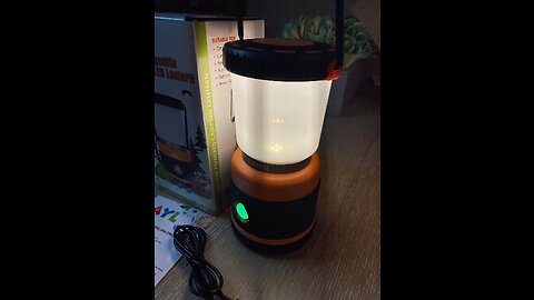 LED Camping Lantern Rechargeable, 1800LM, 4 Light Modes, 4400mAh Power Bank, IP44 Waterproof, P...