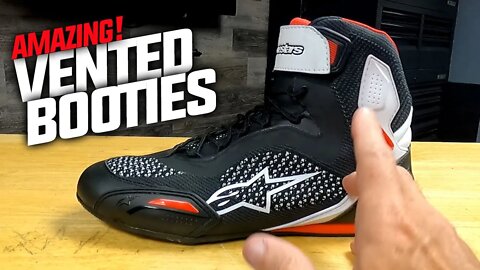 VENTED MOTORCYCLE BOOTIES - RIDE COOL IN SUMMER HEAT!