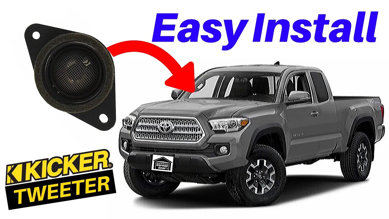 3rd Generation Tacoma Tweeter Upgrade - Kicker Plug & Play Easy Install