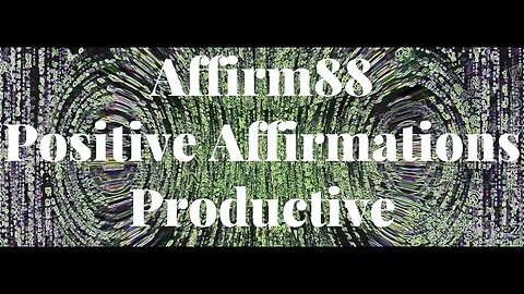 Productive - Positive Affirmations - Manifest Law of Attraction