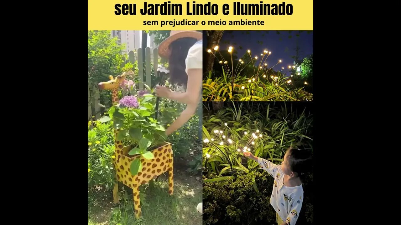 loja maemima - Luminária de jardim movida a energia solar