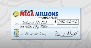 Oakland County lottery club claims $1.05 billion Mega Millions jackpot