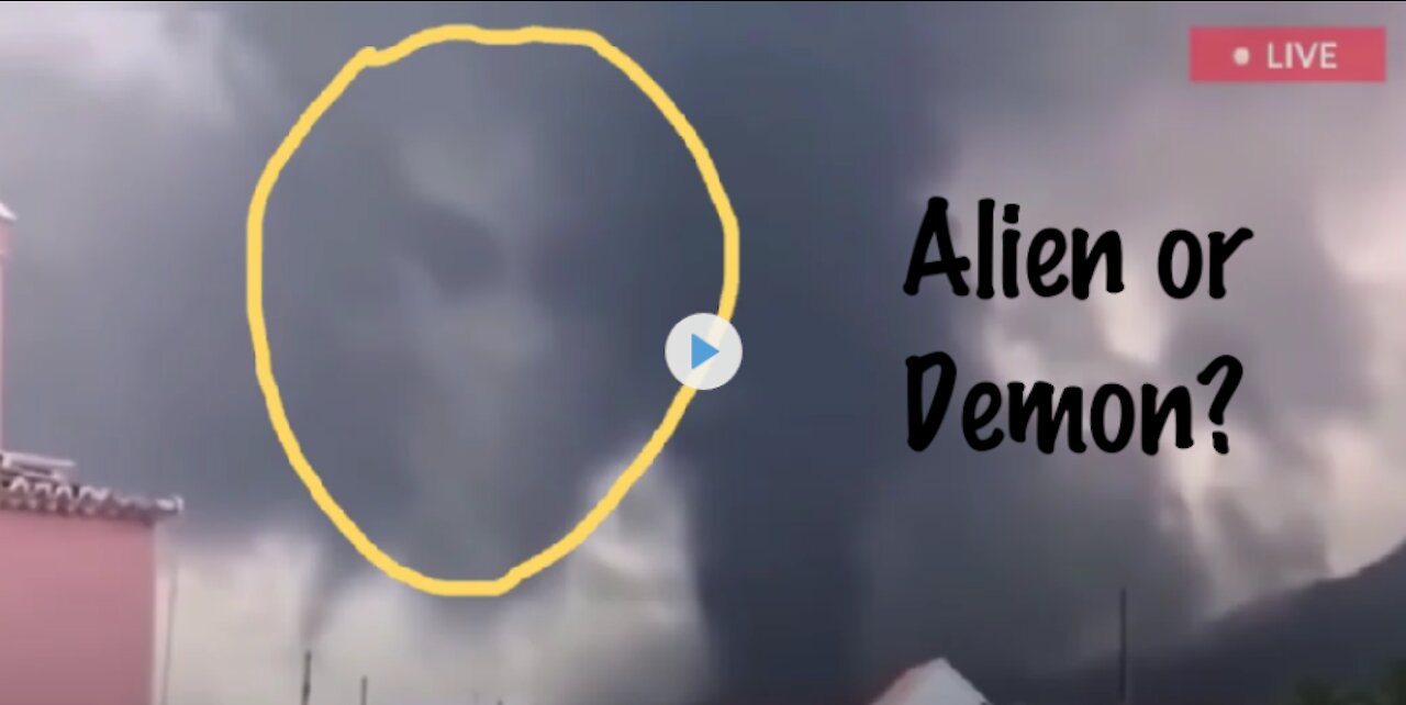 Was That an Alien or a Demon in the Smoke Coming Out of the Cumbre Vieja Volcano?
