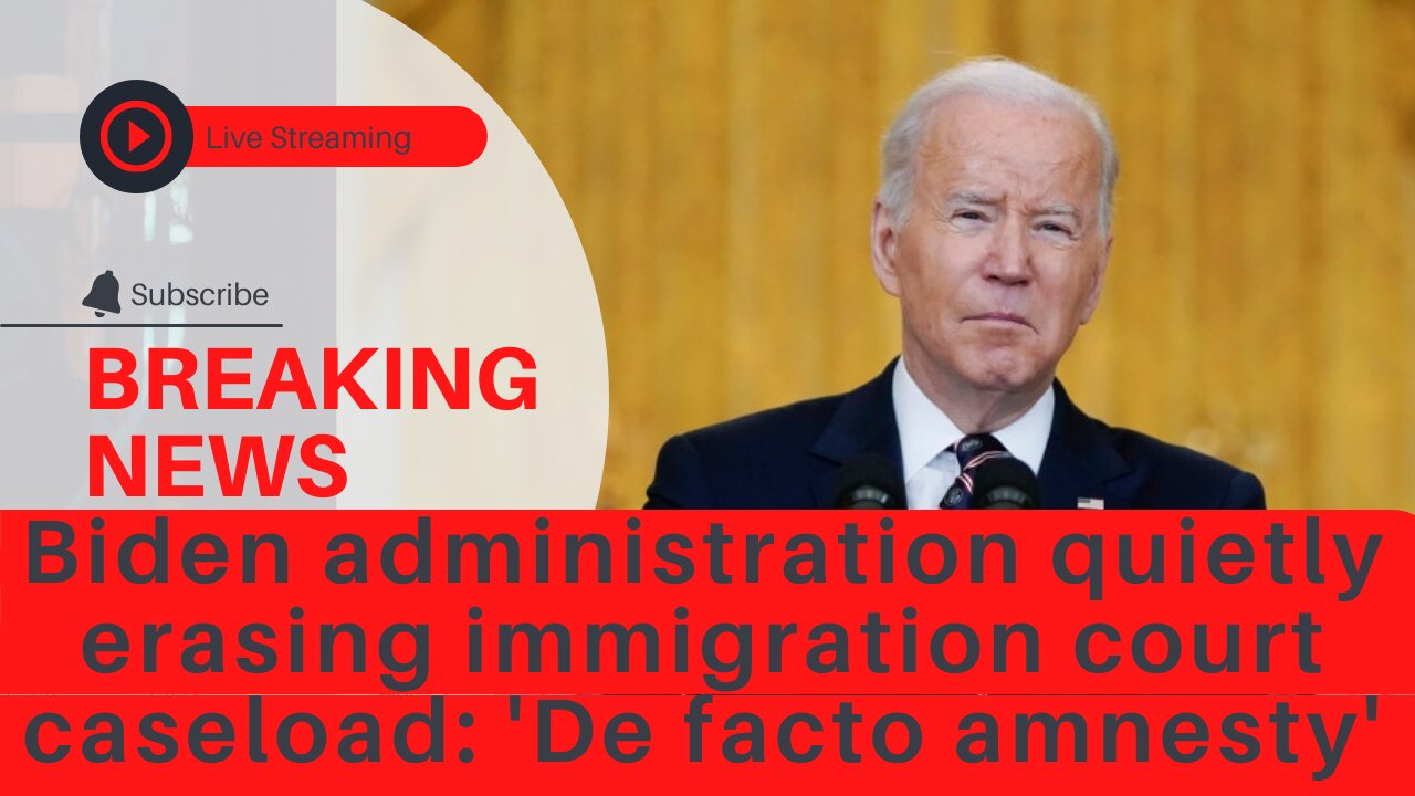 Biden administration quietly ERASING immigration court caseload: 'De facto amnesty'