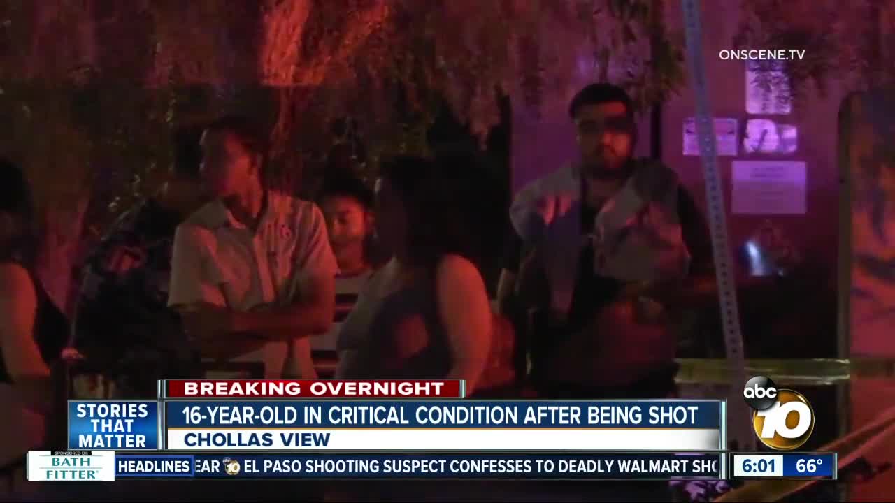 16-year-old shot near trolley station in Chollas View