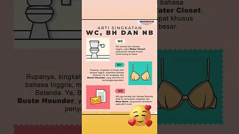 WC + BH + NB ( INDONESIAN LANGGUAGE MEANS )