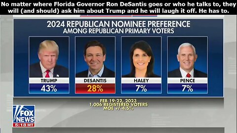 DeSantis is not going to play Trump's game