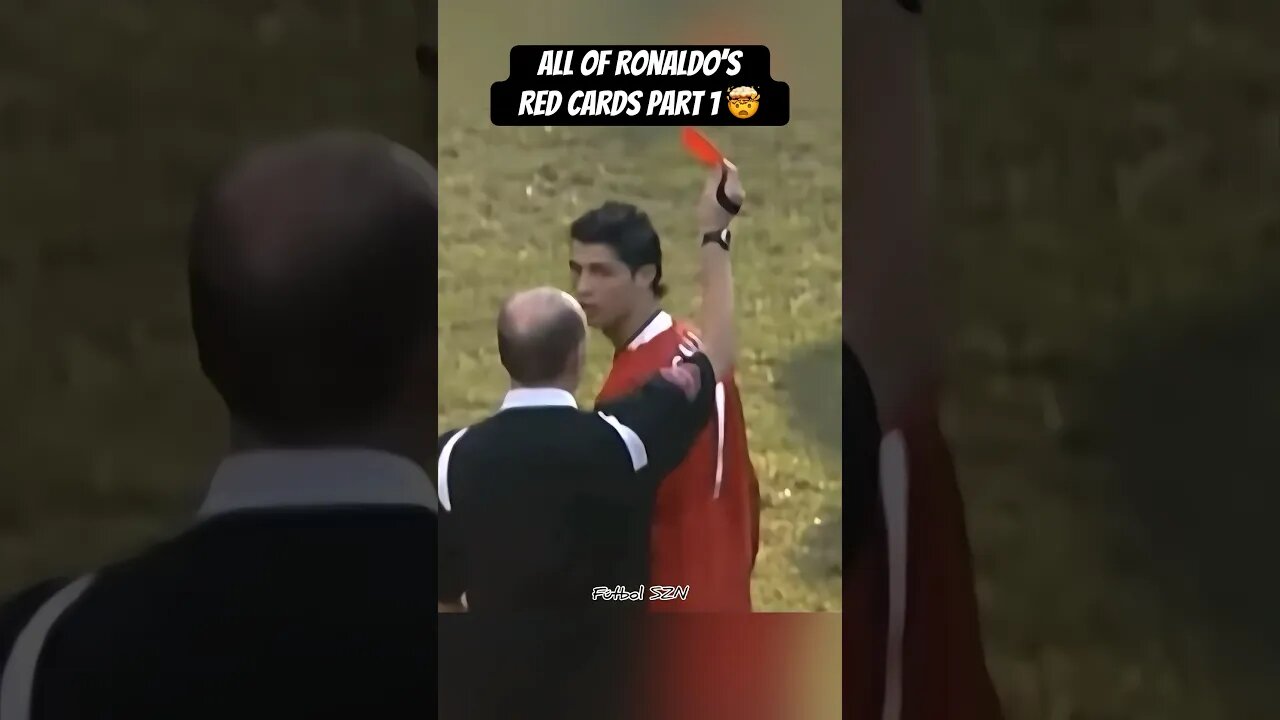 Ronaldo’s INSANE RED CARDS part 1♦️🤯 #ronaldo #football #shorts