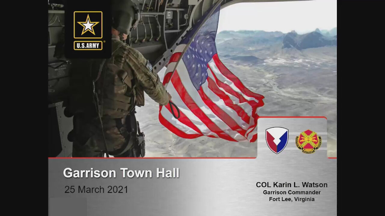 Fort Lee Garrison Town Hall – March 25, 2021