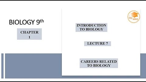 Biology| Class 9| Lecture 7| Careers Related to Biology