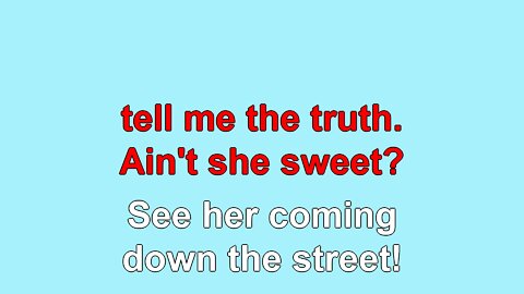 Ain't She Sweet (1927)