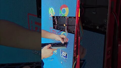 Installing LED modules is like a puzzle, do you like it?#eagerled #leddisplay #led #ledscreen