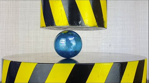 HYDRAULIC PRESS 100 TON vs Glass Marbles