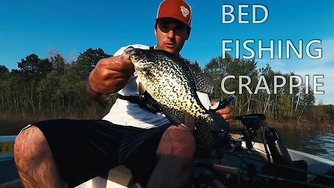 BED FISHING for Crappie in CLEAR Water! | How to find Crappie