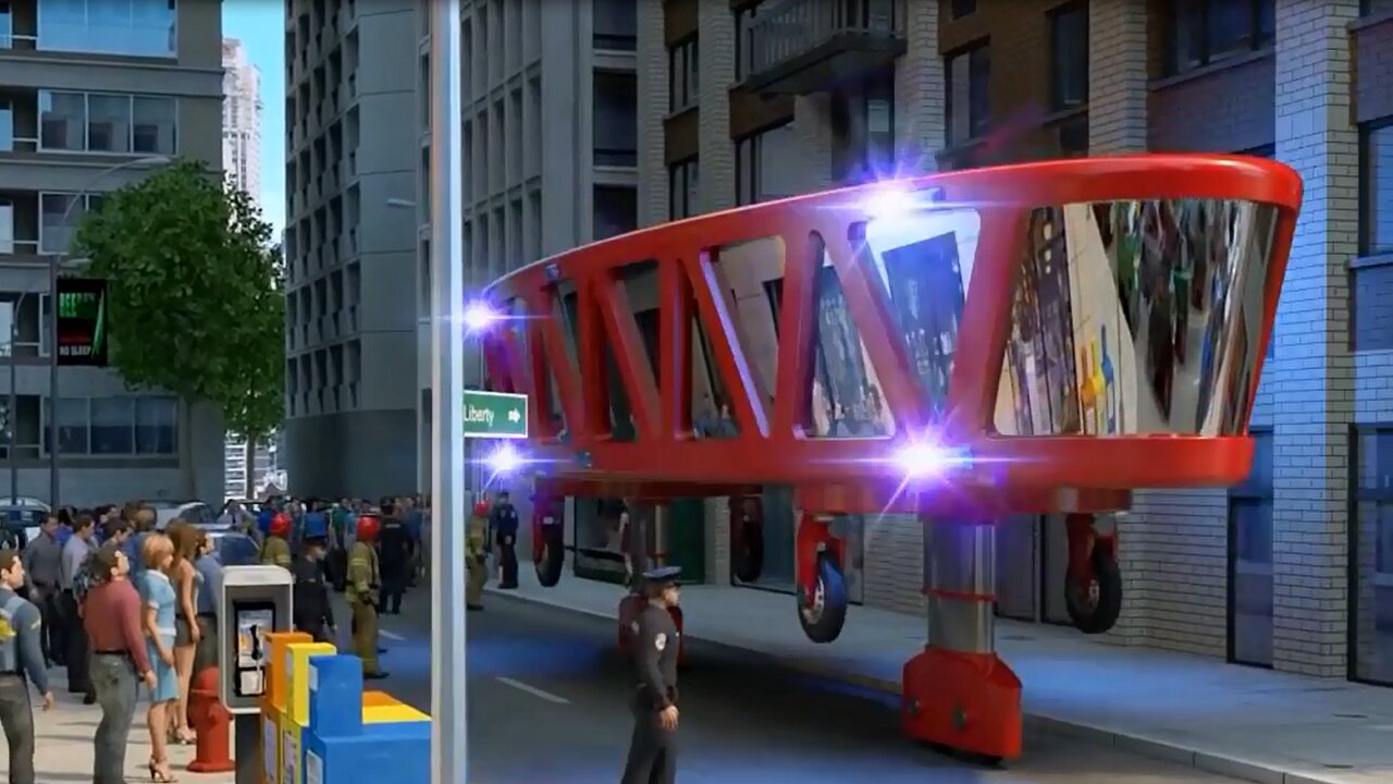 Пожарная машина будущего.Fire truck of the future.