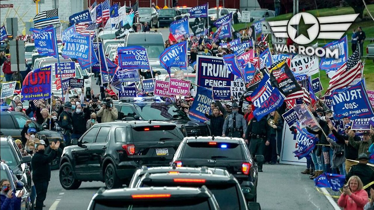 Biden Motorcade Surrounded By Trump Supporters In Pennsylvania -