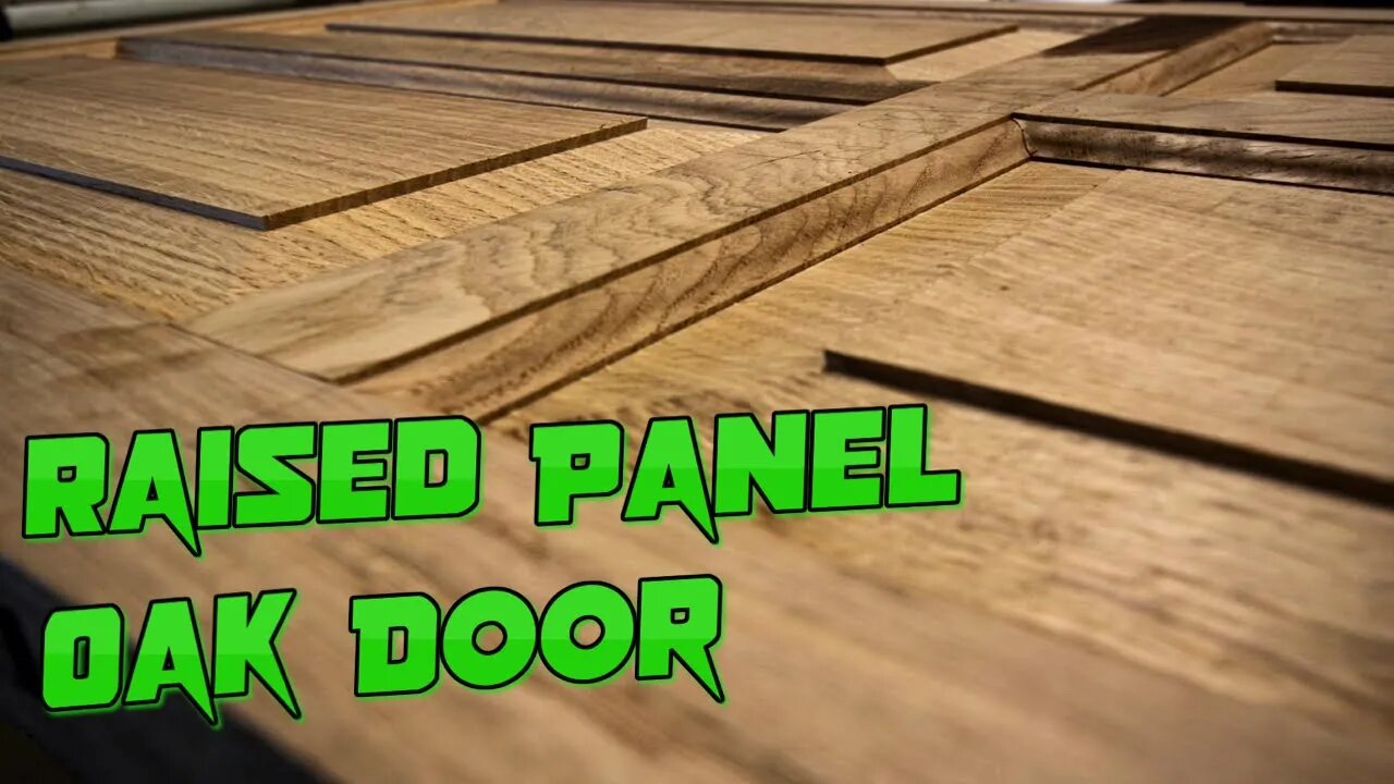 English Oak Cupboard - Part 2: Raised Panel Oak Door including hand scribed jointing