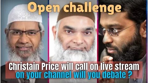 Christian prince will call any muslim scholar on live stream , can you accept cp challenges?