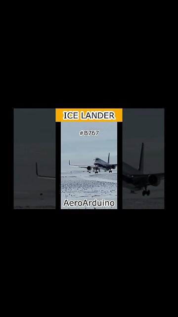 When Ice Lander #B767 Pilot Decided To Land on ICE #Aviation #Fly #AeroArduino