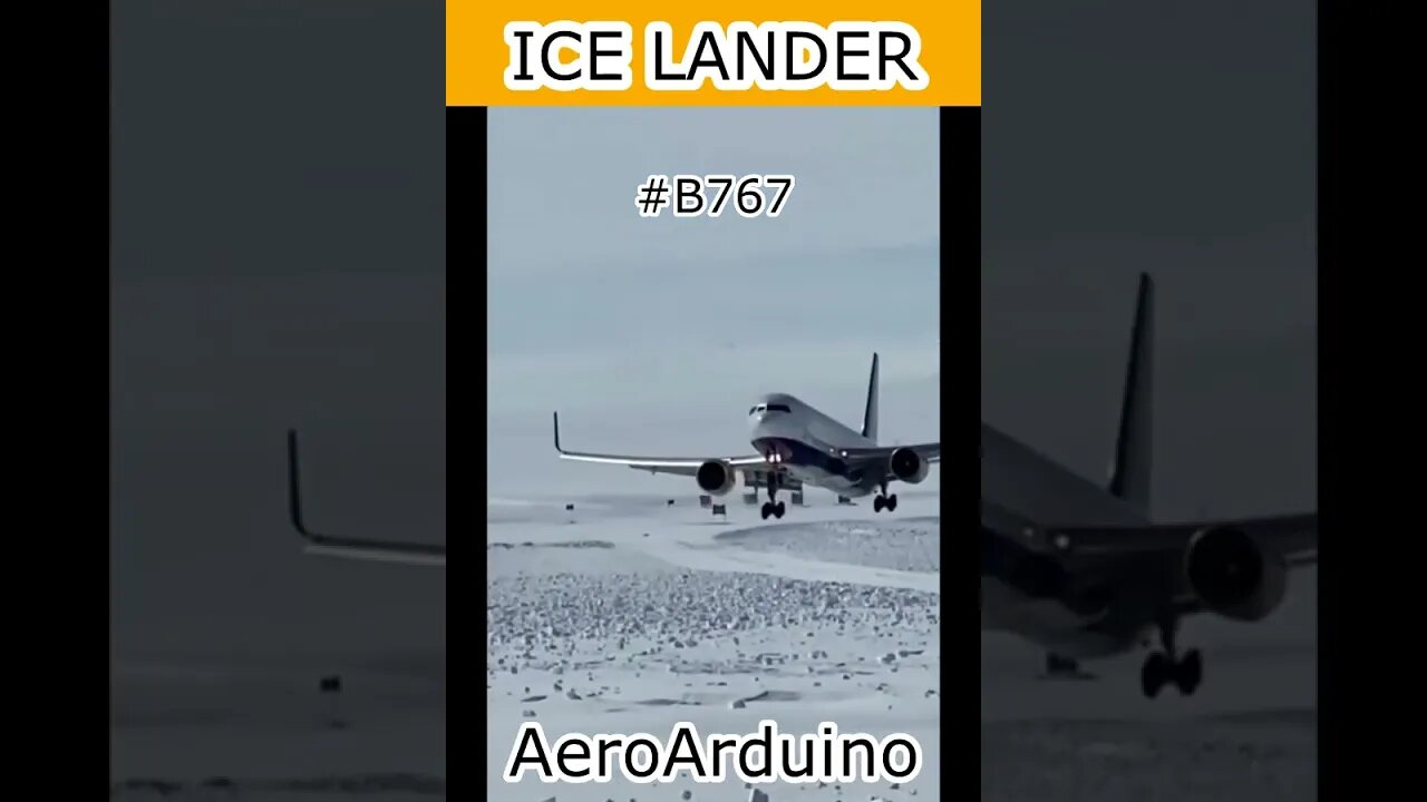 When Ice Lander #B767 Pilot Decided To Land on ICE #Aviation #Fly #AeroArduino