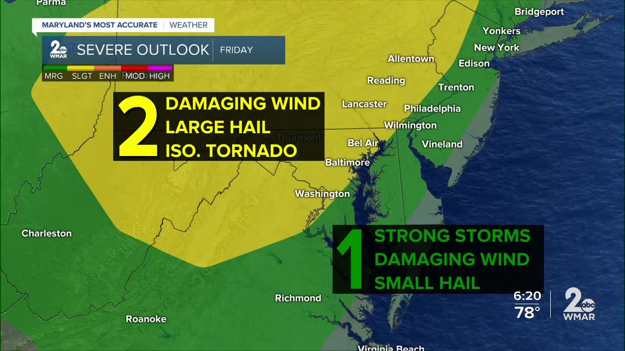 Strong Storms Possible Tomorrow